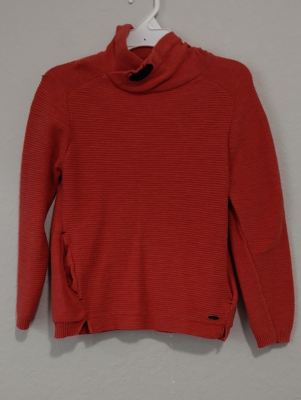 Zara Cotton Crewneck Sweater - Rust